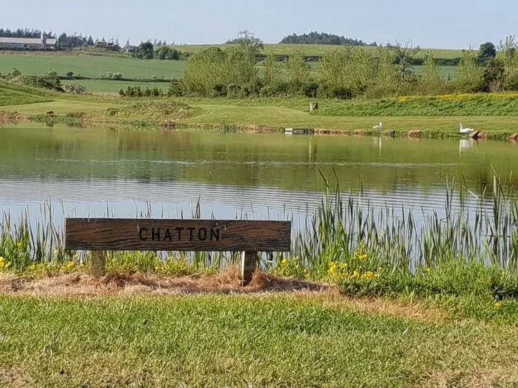Chatton Lake with sign post