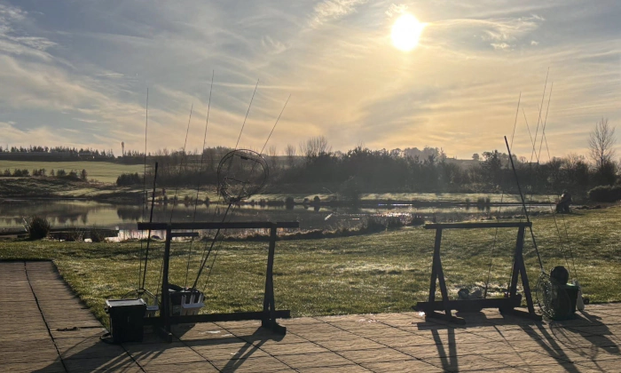 Rods parked for lunch